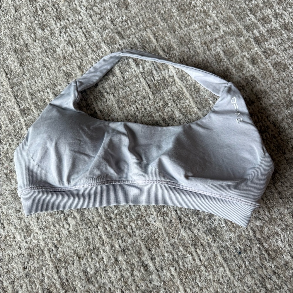 Off white/ gray Seamless Sports Bra